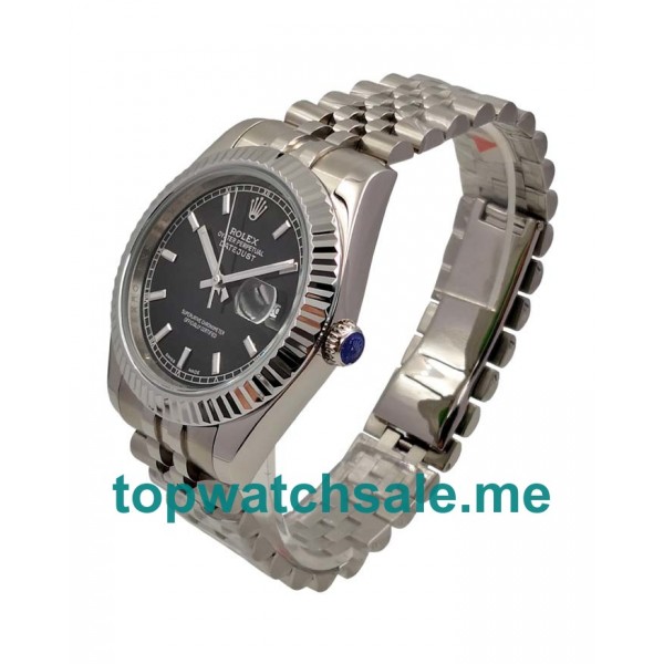 41MM Men Rolex Datejust 116234 Black Dials Replica Watches UK