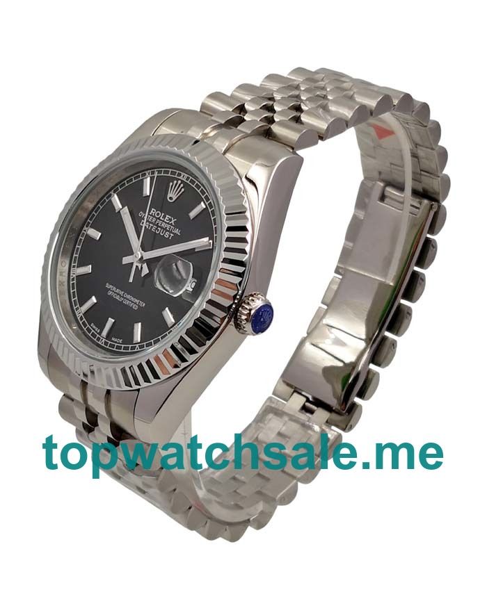 41MM Men Rolex Datejust 116234 Black Dials Replica Watches UK
