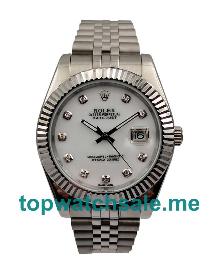 41MM Men Rolex Datejust 126334 White Dials Replica Watches UK