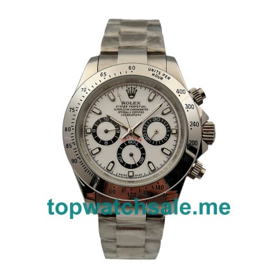 40MM Men Rolex Daytona 16520 White Dials Replica Watches UK