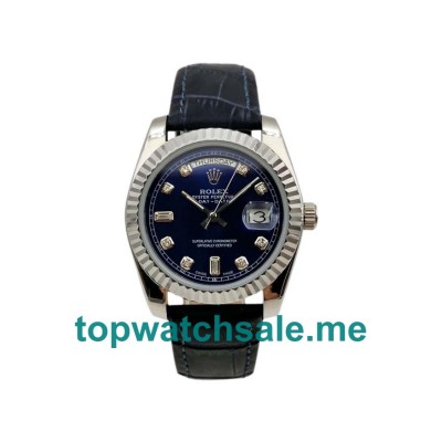 36MM Men Rolex Day-Date 118139 Blue Dials Replica Watches UK