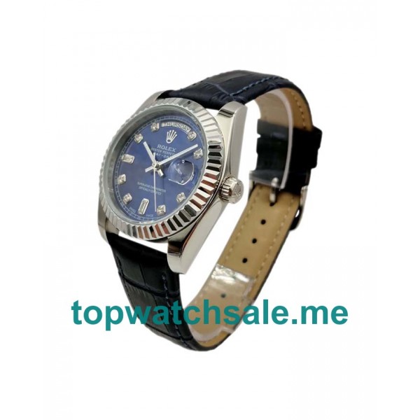 36MM Men Rolex Day-Date 118139 Blue Dials Replica Watches UK