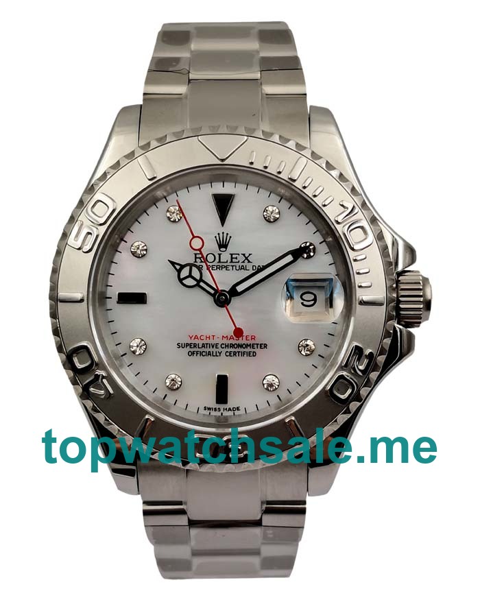 40MM Swiss Men Rolex Yacht-Master 116622 White Dials Replica Watches UK