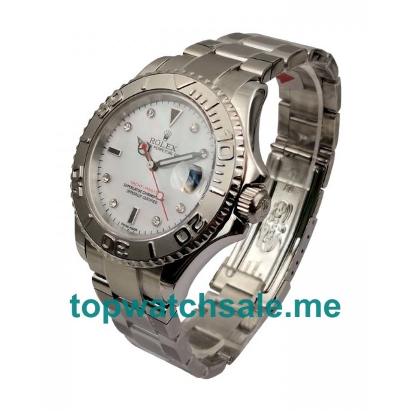 40MM Swiss Men Rolex Yacht-Master 116622 White Dials Replica Watches UK