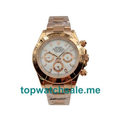 40MM Men Rolex Daytona 116505 Ivory Dials Replica Watches UK