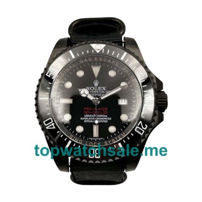 44MM Swiss Men Rolex Sea-Dweller Deepsea 116660 Black Dials Replica Watches UK