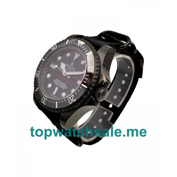 44MM Swiss Men Rolex Sea-Dweller Deepsea 116660 Black Dials Replica Watches UK