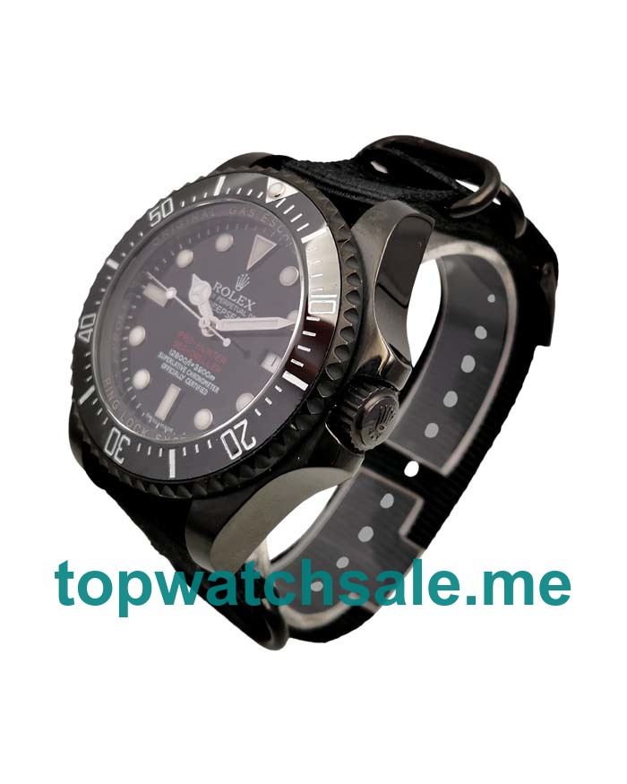 44MM Swiss Men Rolex Sea-Dweller Deepsea 116660 Black Dials Replica Watches UK