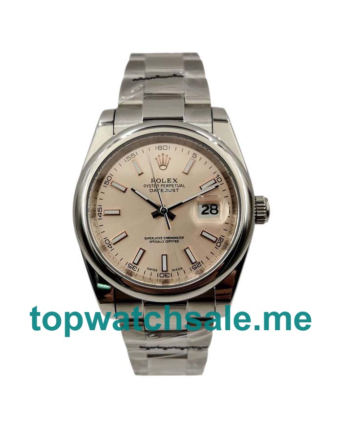 36MM Men Rolex Datejust 116300 Salmon Dials Replica Watches UK