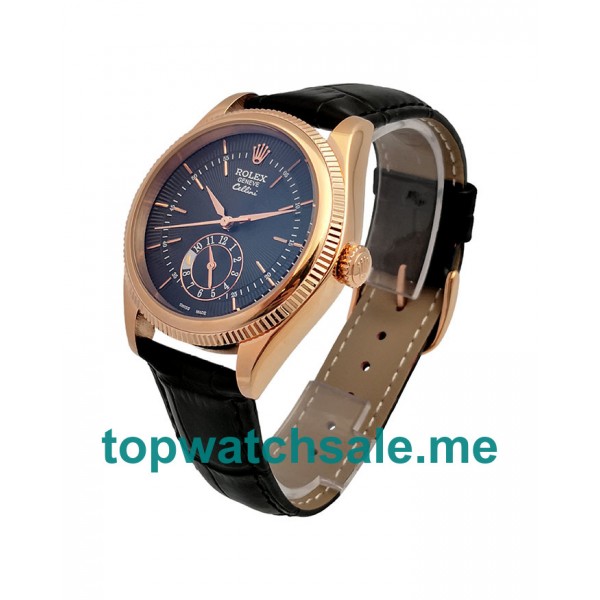 39MM Men Rolex Cellini 50525 Black Dials Replica Watches UK