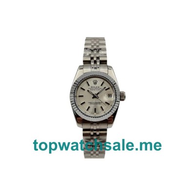 26MM Women Rolex Lady-Datejust 67194 Silver Dials Replica Watches UK