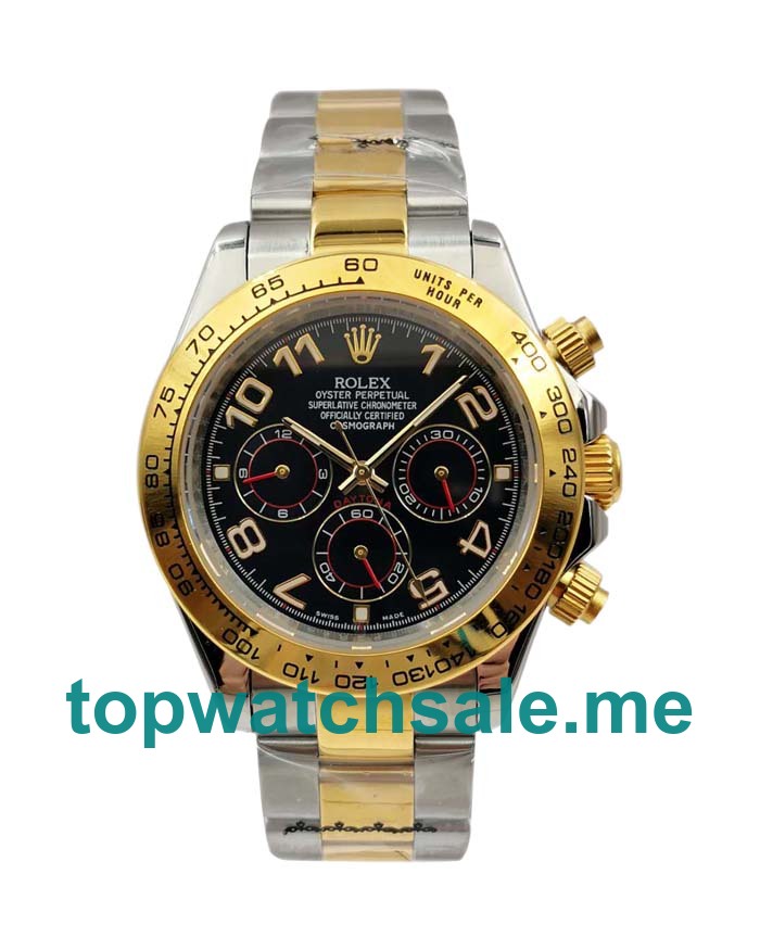 40MM Men Rolex Daytona 116503 Black Dials Replica Watches UK