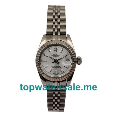 26MM Women Rolex Lady-Datejust 179174 Silver Dials Replica Watches UK