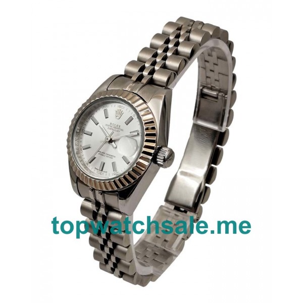 26MM Women Rolex Lady-Datejust 179174 Silver Dials Replica Watches UK