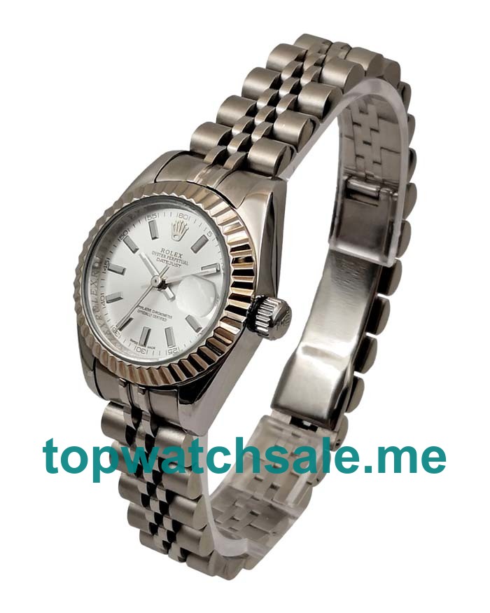 26MM Women Rolex Lady-Datejust 179174 Silver Dials Replica Watches UK