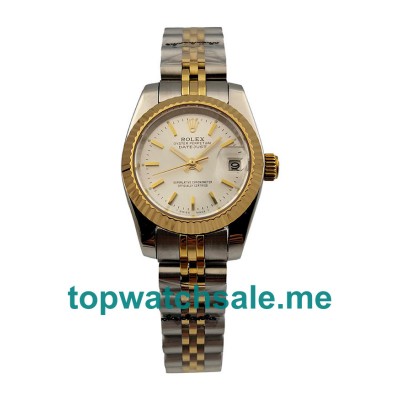 26MM Women Rolex Lady-Datejust 179173 Silver Dials Replica Watches UK