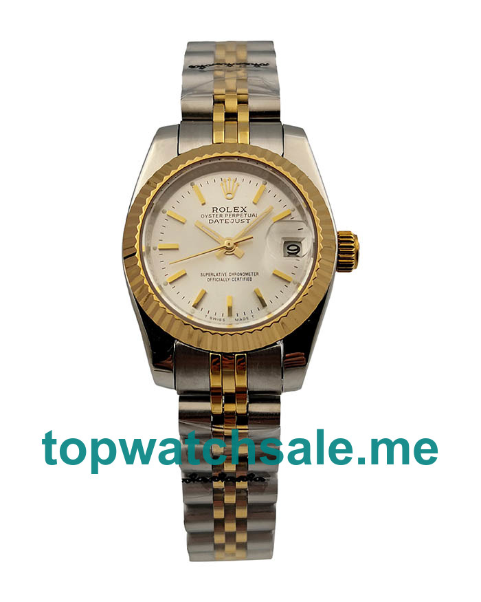 26MM Women Rolex Lady-Datejust 179173 Silver Dials Replica Watches UK