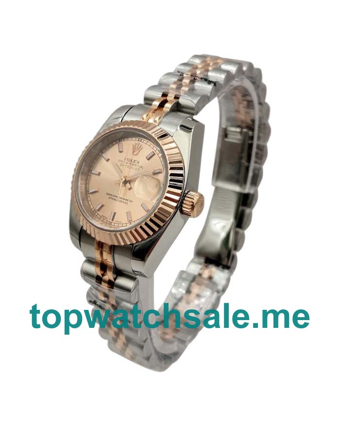 26MM Women Rolex Lady-Datejust 179171 Pink Dials Replica Watches UK