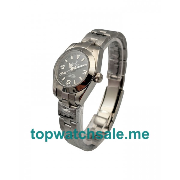 26MM Women Rolex Explorer 67180 Black Dials Replica Watches UK