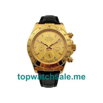 40MM Men Rolex Daytona 116518 Champagne Dials Replica Watches UK