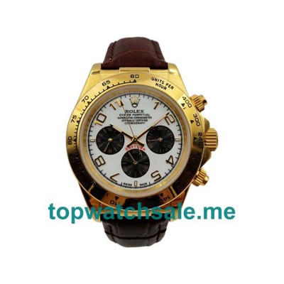 40MM Men Rolex Daytona 116518 White Dials Replica Watches UK