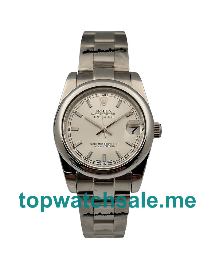 31MM Men And Women Rolex Datejust 178240 Silver Dials Replica Watches UK