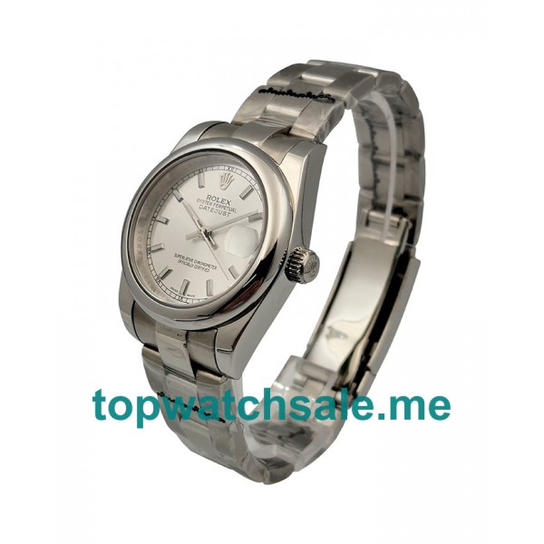 31MM Men And Women Rolex Datejust 178240 Silver Dials Replica Watches UK