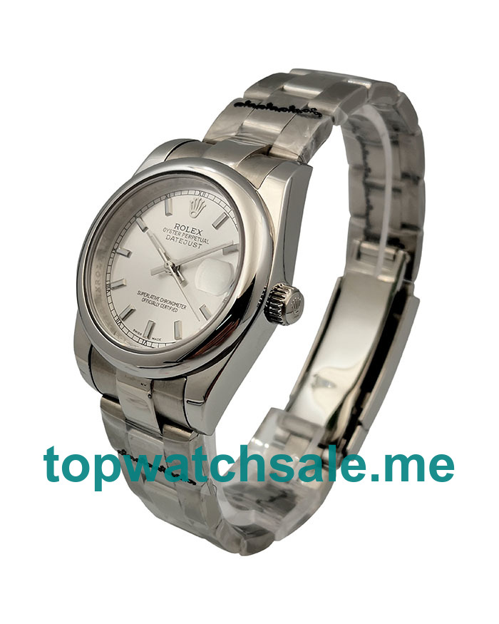 31MM Men And Women Rolex Datejust 178240 Silver Dials Replica Watches UK