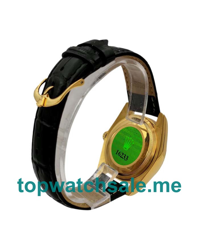 36MM Men And Women Rolex Datejust 6827 Black Dials Replica Watches UK