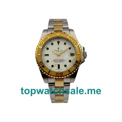 35MM Men Rolex Yacht-Master 169623 White Dials Replica Watches UK