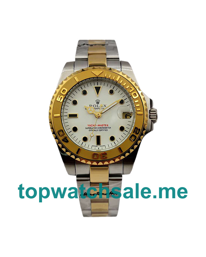 35MM Men Rolex Yacht-Master 169623 White Dials Replica Watches UK