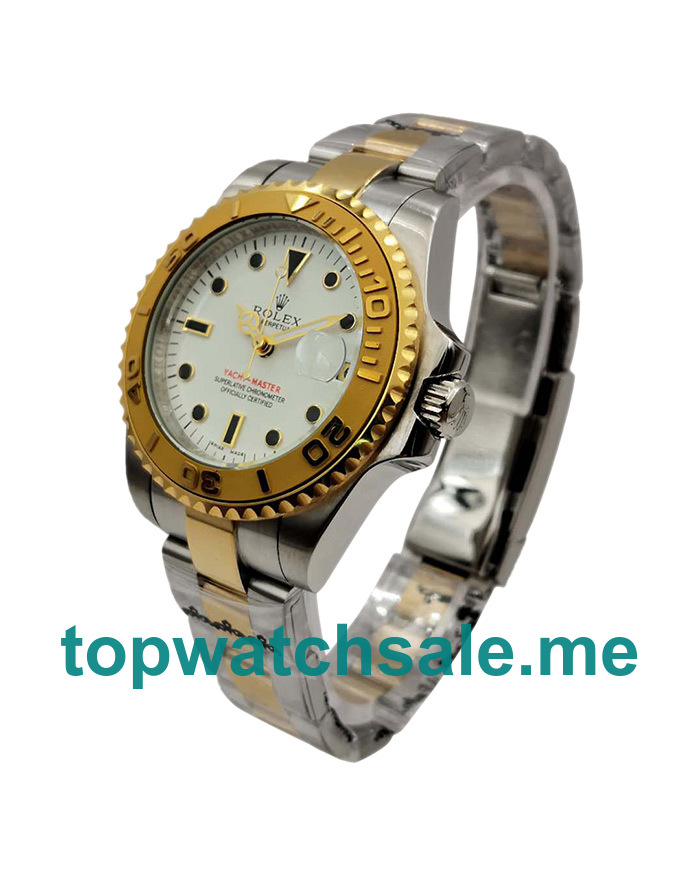 35MM Men Rolex Yacht-Master 169623 White Dials Replica Watches UK