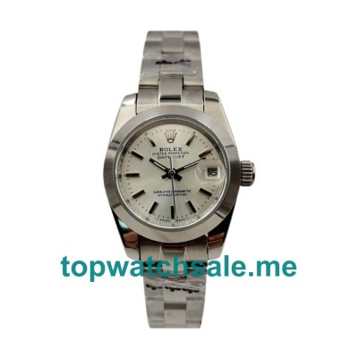 26MM Women Rolex Lady-Datejust 67180 Silver Dials Replica Watches UK