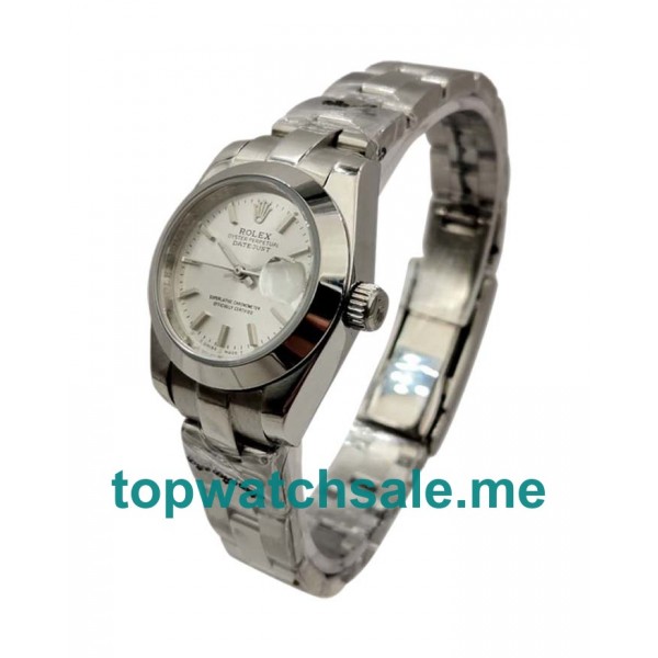 26MM Women Rolex Lady-Datejust 67180 Silver Dials Replica Watches UK
