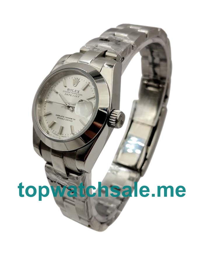 26MM Women Rolex Lady-Datejust 67180 Silver Dials Replica Watches UK