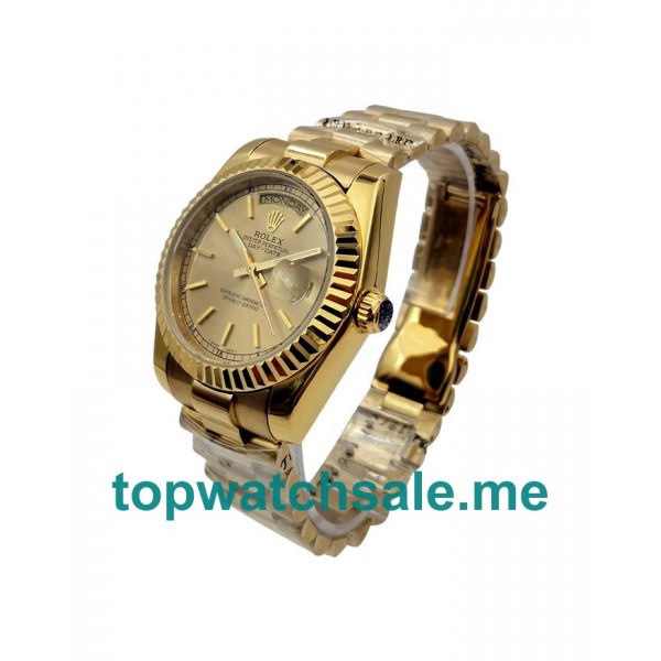 36MM Men Rolex Day-Date 1803 Champagne Dials Replica Watches UK