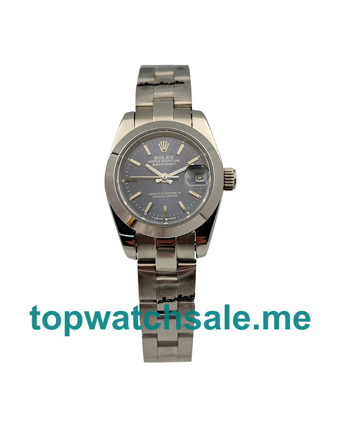 26MM Women Rolex Lady-Datejust 6718 Blue Dials Replica Watches UK