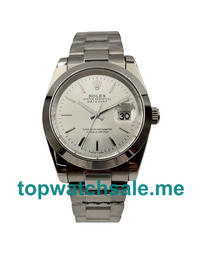 36MM Men Rolex Datejust 15200 Silver Dials Replica Watches UK