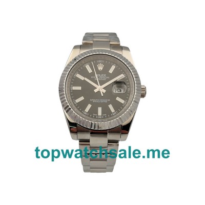 41MM Men Rolex Datejust II 116334 Black Dials Replica Watches UK