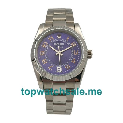 36MM Men And Women Rolex Air-King 114234 Blue Dials Replica Watches UK