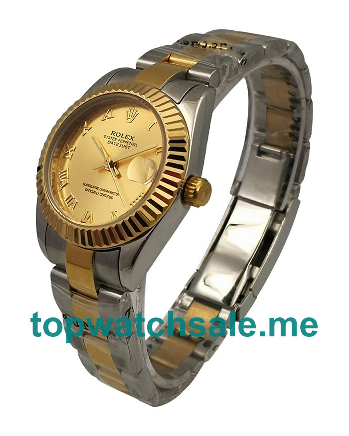 31MM Men And Women Rolex Datejust 178273 Champagne Dials Replica Watches UK