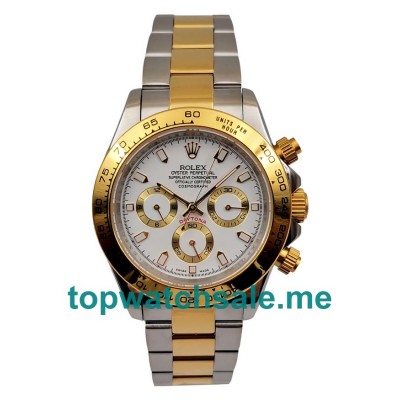 40MM Men Rolex Daytona 16523 White Dials Replica Watches UK