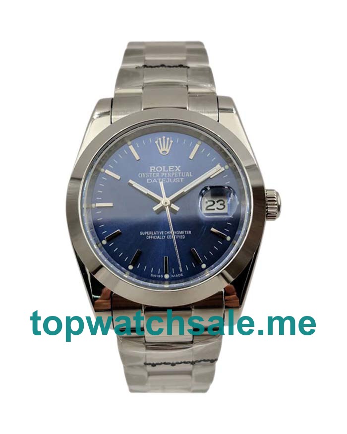 36MM Men Rolex Datejust 126200 Blue Dials Replica Watches UK