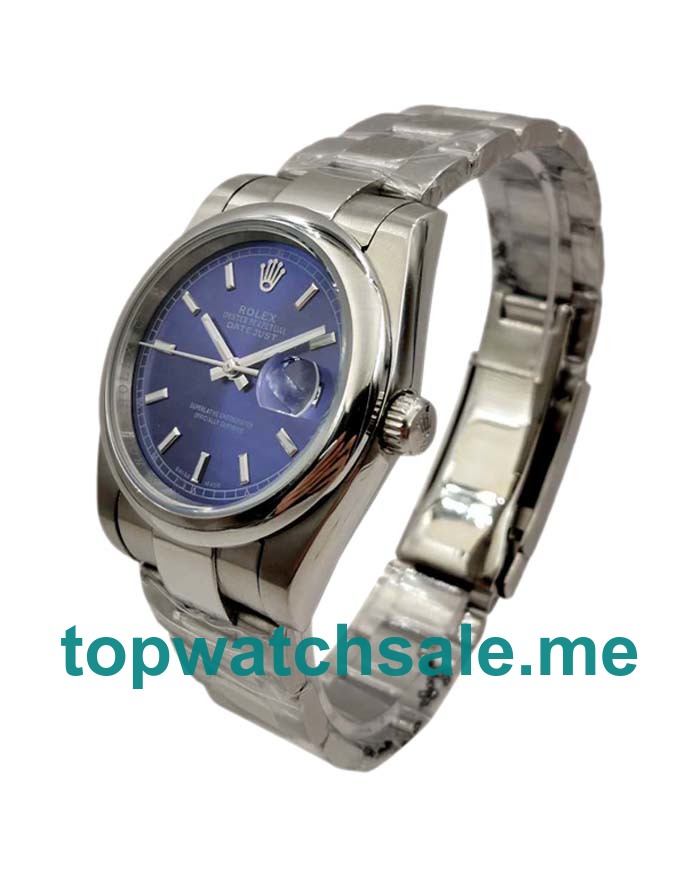 36MM Men Rolex Datejust 126200 Blue Dials Replica Watches UK