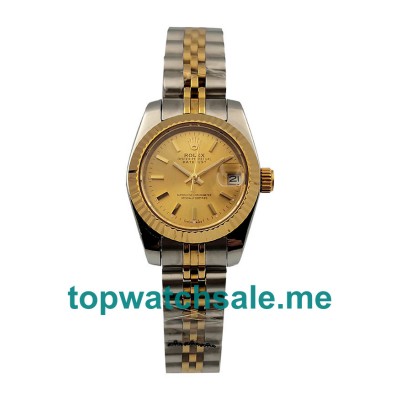 26MM Women Rolex Lady-Datejust 79173 Champagne Dials Replica Watches UK