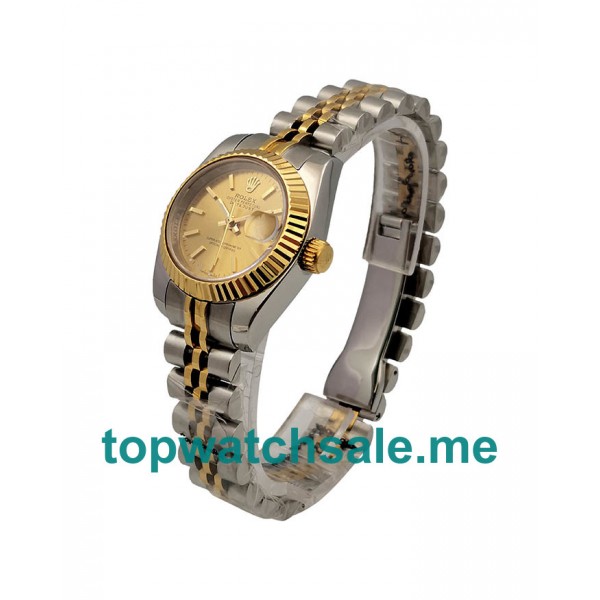 26MM Women Rolex Lady-Datejust 79173 Champagne Dials Replica Watches UK