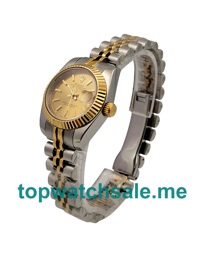 26MM Women Rolex Lady-Datejust 79173 Champagne Dials Replica Watches UK