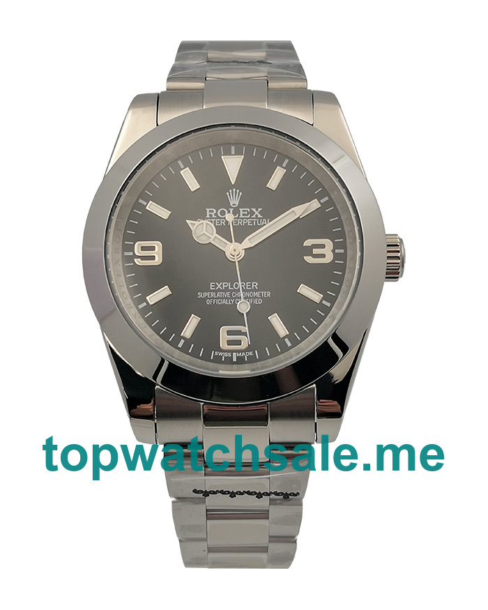 40MM Men Rolex Explorer 214270 Black Dials Replica Watches UK