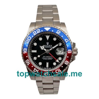 40MM Men Rolex GMT-Master II 1675 Black Dials Replica Watches UK