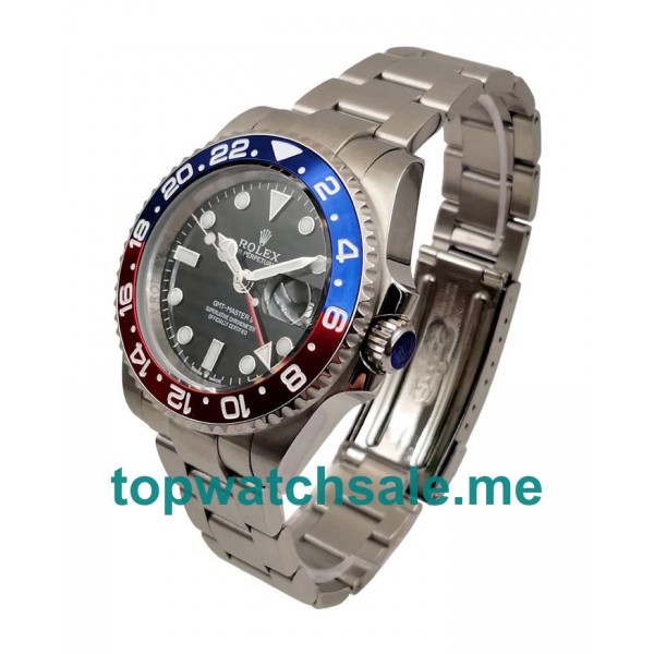 40MM Men Rolex GMT-Master II 1675 Black Dials Replica Watches UK